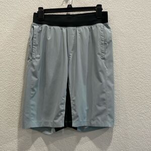 Lululemon Blue with Black Contrast T.H.E Linerless Short Size Small